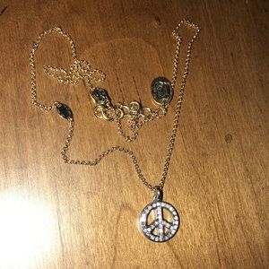 JUICY COUTURE peace sign necklace